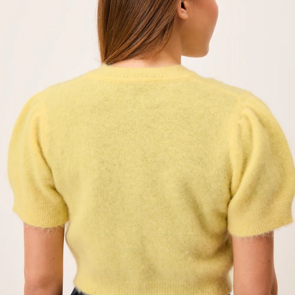 NWT Rouje Abelina Cardigan in Yellow - Picture 2 of 5